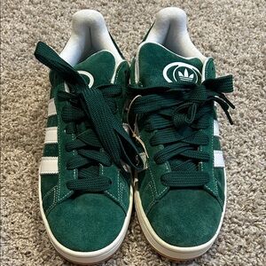 Adidas Campus Forest Green Suede Sneakers